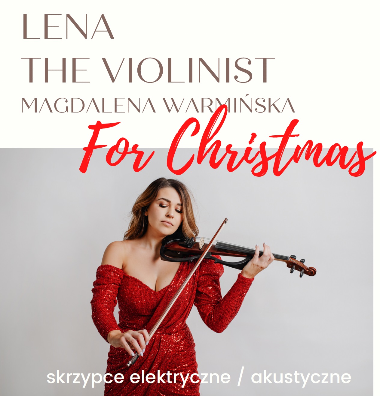 Lena The Violinist for Christmas - grająca na skrzypcach Magdalena Warmińska 