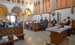 Msza święta w kaplicy zamkowej pw. św. Tomasza Becketa (6)