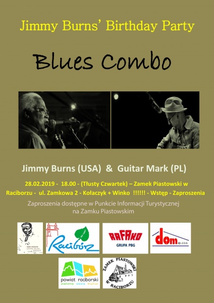 „Blues Combo”. Koncert Jimmy Burns’ Birthday Party wkrótce na Zamku Piastowskim