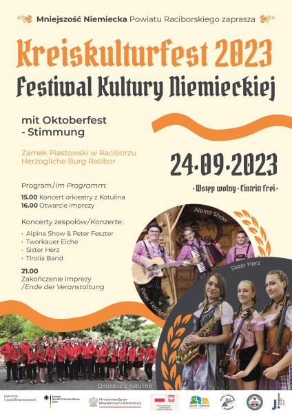 Festiwal Kultury Niemieckiej 2023 połączony z Oktoberfest niebawem na Zamku Piastowskim