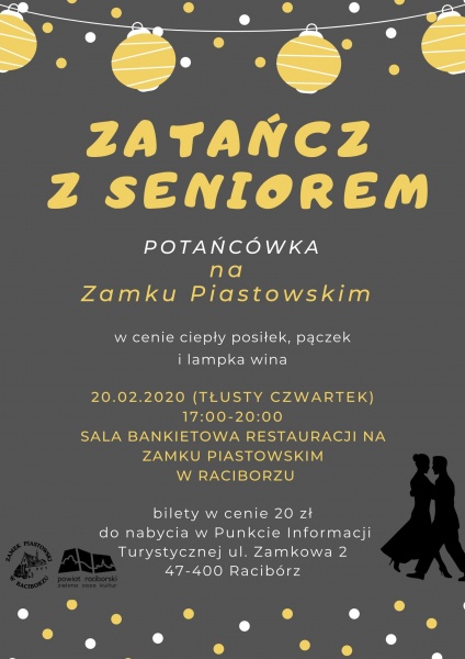 Potańcówka dla seniorów kończąca karnawał wkrótce na Zamku Piastowskim