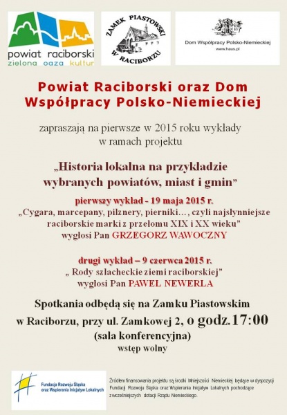 Historia lokalna powraca na zamek - 14.5.2015 r.