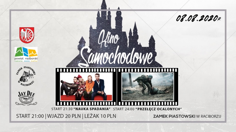 Kino samochodowe już w sobotę na Zamku Piastowskim