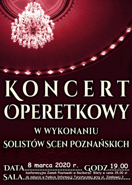 Koncert Operetkowy z nutką humoru wkrótce na Zamku Piastowskim