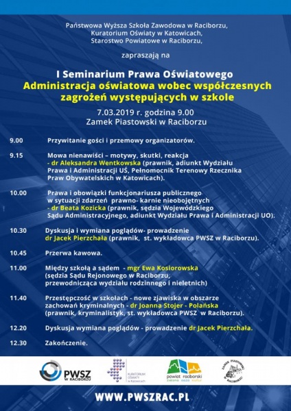 I Seminarium Prawa Oświatowego na Zamku Piastowskim