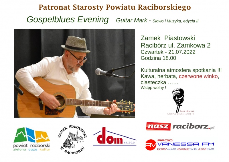 Guitar Mark wkrótce wystąpi na Zamku Piastowskim