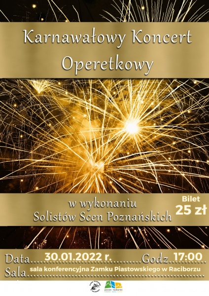 Karnawałowy koncert operetkowy już wkrótce na Zamku Piastowskim