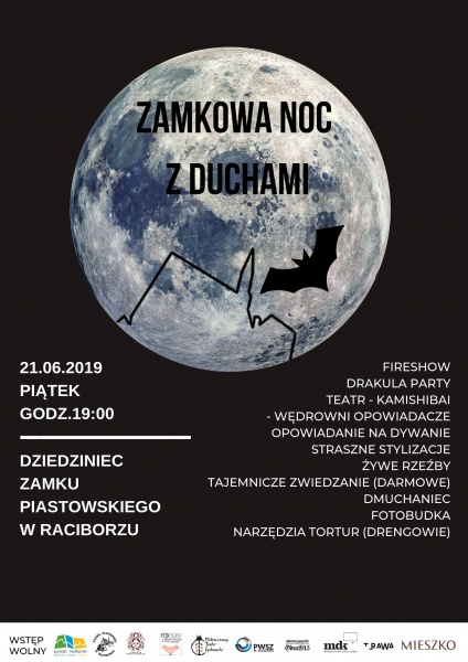 Już w piątek VIII Zamkowa Noc z Duchami na Zamku Piastowskim. Poznajcie program!!!