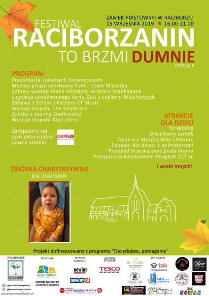 „Raciborzanin - to brzmi dumnie” - II edycja festiwalu