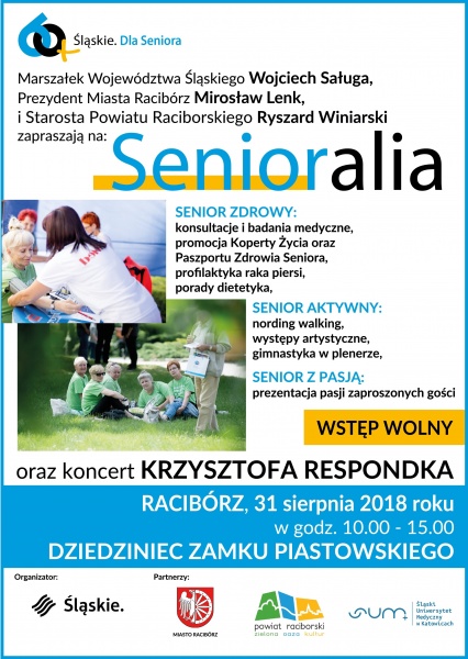 Śląskie Senioralia wkrótce na Zamku Piastowskim