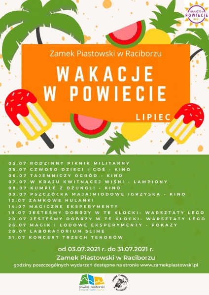 Wakacje w Powiecie - LIPIEC 2021