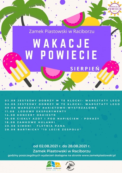 Wakacje w Powiecie - SIERPIEŃ 2021